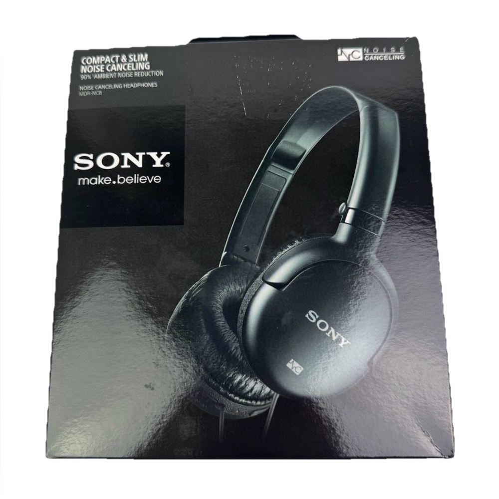 Sony MDR-MC8B Noise Cancelling Headphones Black New